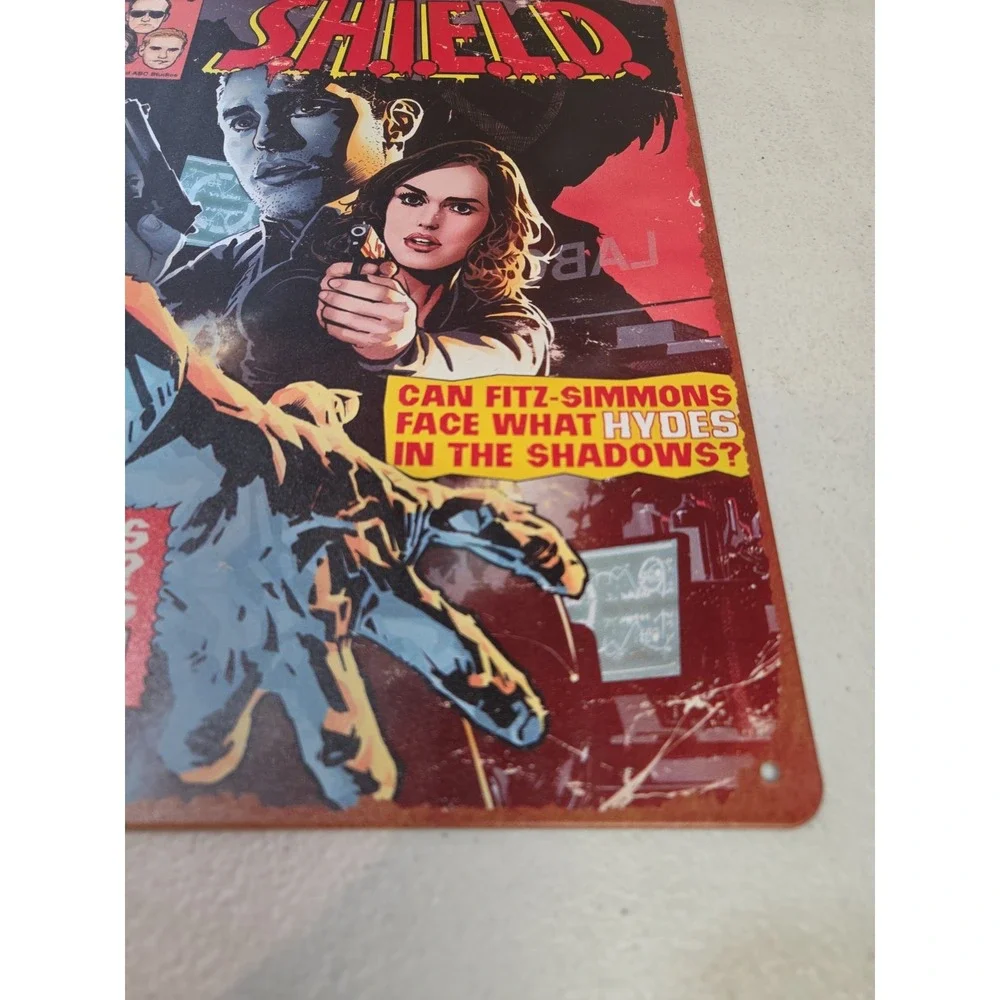 Agents of S.H.I.E.L.D.‎ Vintage Look Tin Poster Marvel Wall Art Home Decor
